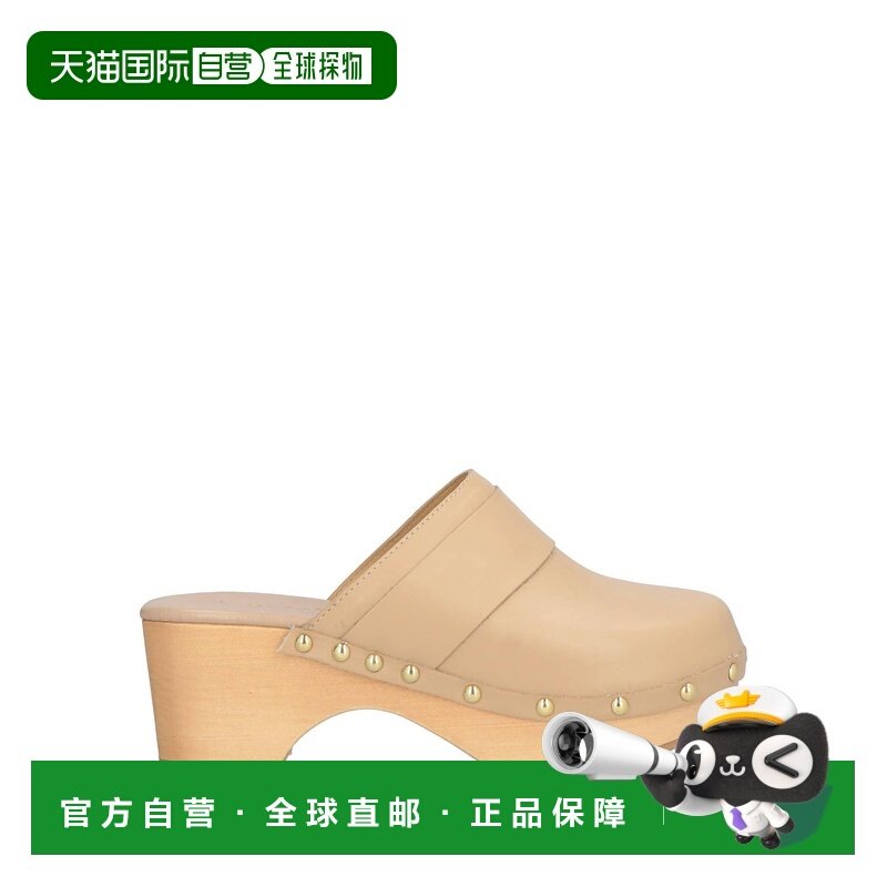 1h可退 香港直邮aeyde 女士 Mules 木屐 beige米色 舒适时尚凉鞋,女鞋,穆勒鞋,淘宝优惠券,粉丝福利购,淘宝优惠卷