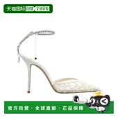 香港直邮JIMMY CHOO 女士 1h可退 踝带水晶饰高跟鞋 26SS