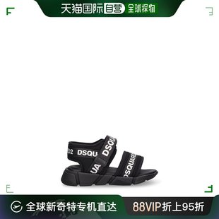 香港直邮Dsquared2 童鞋 男童Logo科技织物粘扣凉鞋 二次方