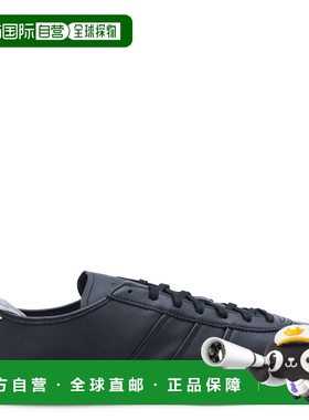 香港直邮Y-3 男士 TOKYO 黑色白色皮质运动鞋 KI0884