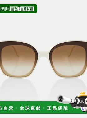 1h可退 香港直邮Fendi 芬迪 女士 First 蝴蝶方框太阳眼镜 000297
