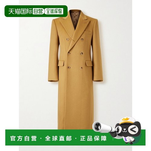 1h可退 香港直邮Celine 思琳 男士 Colonne 双排扣羊绒大衣 RM05C