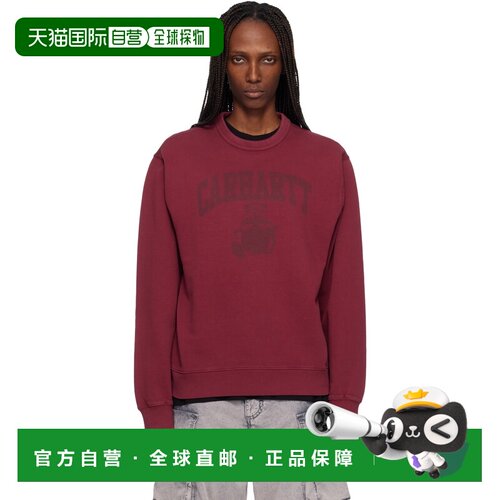 1h可退 香港直邮CARHARTT WIP 女士 红色 Faded Pond Corps 套头