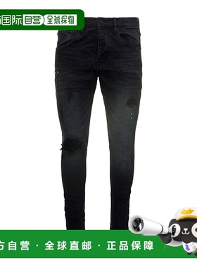 香港直邮PURPLE BRAND 皮带环牛仔裤 P002BLR