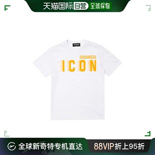 图案短袖 T恤 Icon 香港直邮Dsquared2 DQ2415D00MV