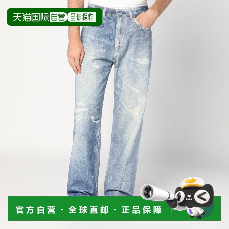 1h可退 香港直邮Our Legacy 男士 THIRD 褪色设计蓝色剪短牛仔裤,男装,牛仔裤,淘宝优惠券,粉丝福利购,淘宝优惠卷