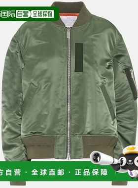 香港直邮Sacai 女士 尼龙短夹克 green绿色 舒适时尚