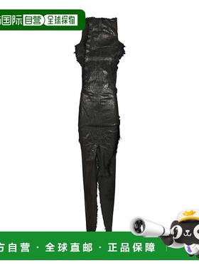 香港直邮Rick Owens 拉链包臀裙连衣裙 RO02E4598SBMC99