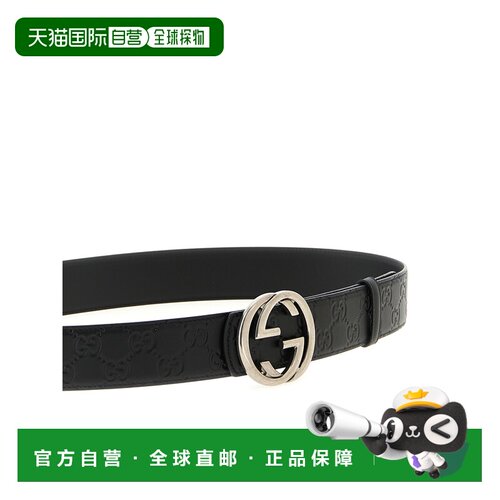 1h可退 香港直邮GUCCI 男士腰带 849862AAFDV1000 SS2026 黑色 GG