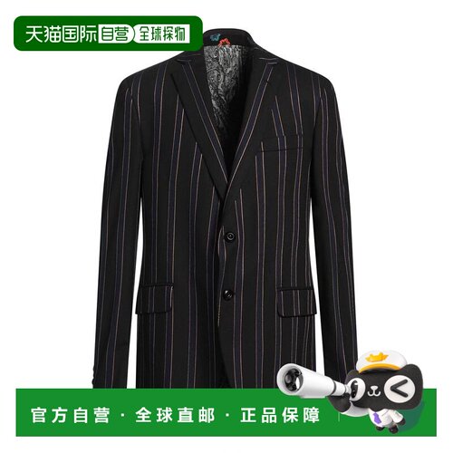 香港直邮Etro 艾特罗 男士 西装外套 black黑色 舒适时尚