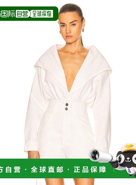 1h可退 香港直邮alaia 女士 牛仔连体衣 AA9C08572T489 white白色