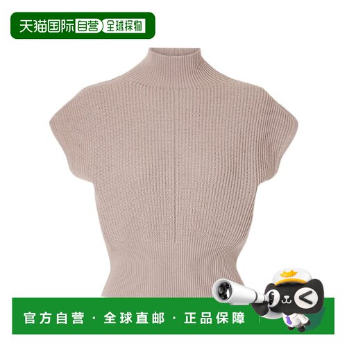1h可退 Rick Owens 小高领无袖短款针织衫 RP02F5620KWVH23