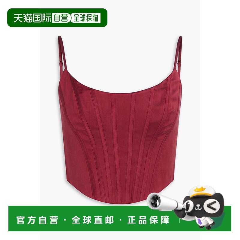 1h可退 香港直邮ZIMMERMANN 女士 短款水洗丝绸紧身胸衣 8457TF24