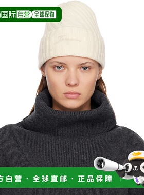 香港直邮Jacquemus 女士 灰白色 The Tourni 毛线帽 25HACU00767A