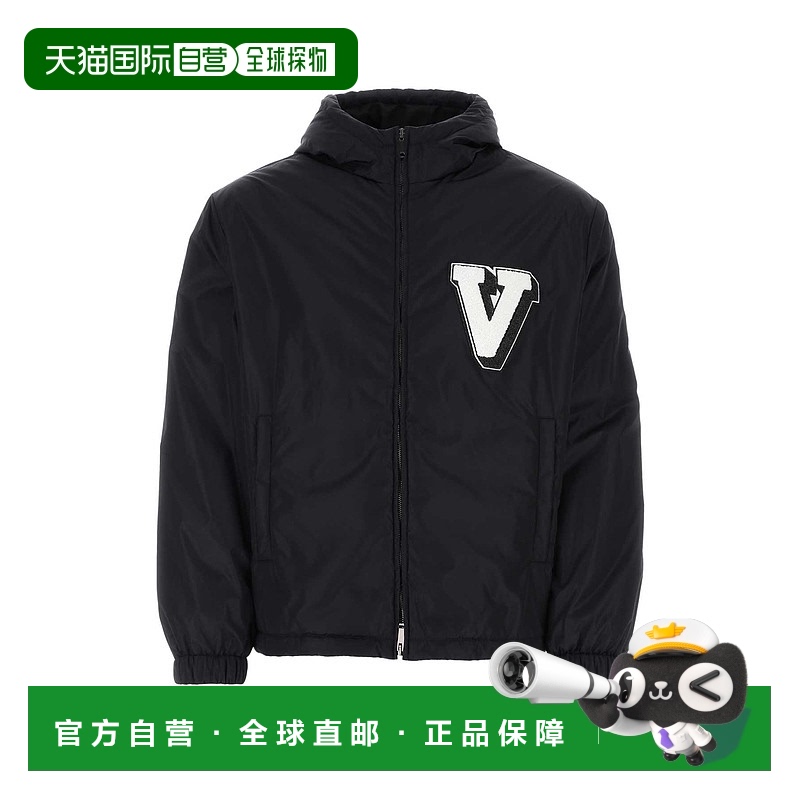 香港直邮Valentino 华伦天奴 男士 深蓝尼龙夹克 2V3CI36997P连帽