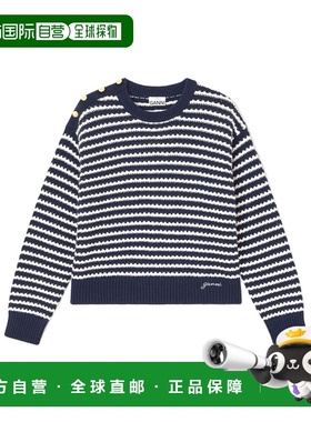 1h可退 香港直邮Ganni 条纹羊毛衫 K2550毛衣