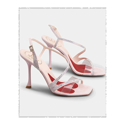 香港直邮Roger Vivier I Love Vivier方头高跟凉鞋 RVW62235490S6