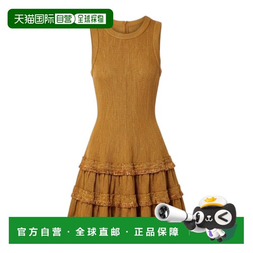 香港直邮Alaia 荷叶边连衣裙 5E9RD53CM172吊带性感