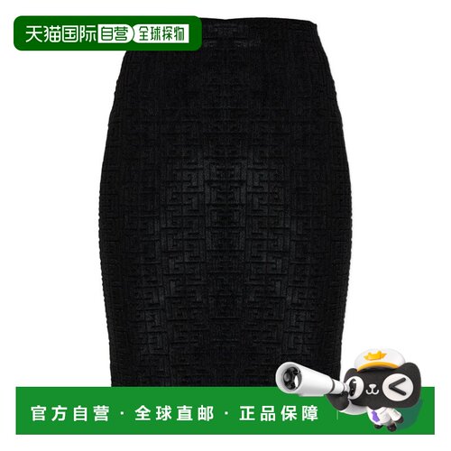 1h可退 香港直邮BALMAIN 女士半身裙 GF1LC286JL420PA SS2026 黑