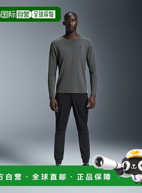 自营欧洲直邮On昂跑 Weather系列男士黑色再生聚酰胺反光标识可调