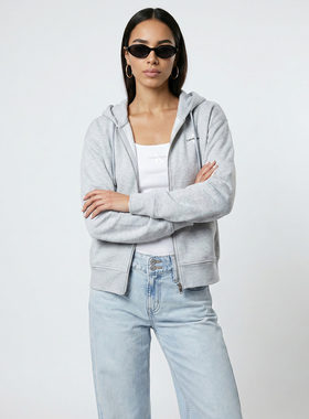 欧洲直邮Calvin Klein Jeans  女装 套头运动衫卫衣 冬天 灰色 MO