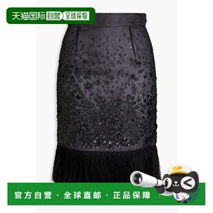 精饰真丝雪纺半身裙 1h可退 女士 华伦天奴 香港直邮Valentino