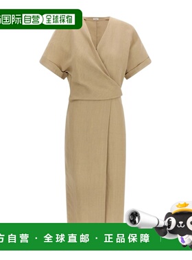 1h可退 香港直邮Brunello Cucinelli 短袖连衣裙 MH126AHG41