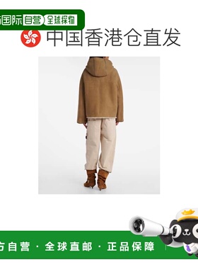 1h可退 香港直邮YVES SALOMON 女士 可反穿皮革毛羊皮夹克