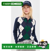 香港直邮SPORTY Serif 1h可退 RICH 女士 徽标菱形羊绒Polo衫