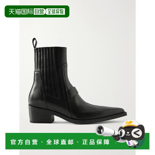 美国直邮rick owens 瑞克 欧文斯 男士 皮质靴子 RR02F4828LOOE