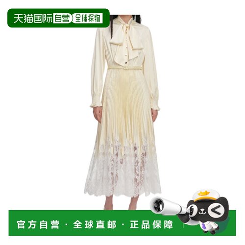 1h可退 香港直邮SELF-PORTRAIT 女士连衣裙 SS26047MAY SS2026 米