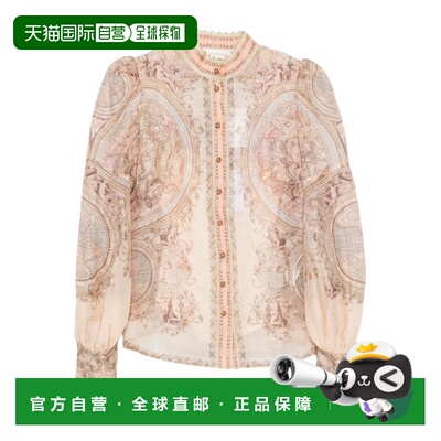 香港直邮ZIMMERMANN 女士衬衫 2410TF262CREAM AW20支付后1h可退