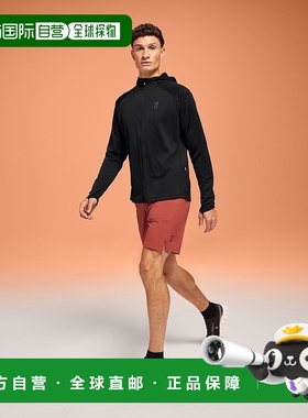 自营欧洲直邮On昂跑 Climate系列男士黑色再生聚酯纤维logo印花连