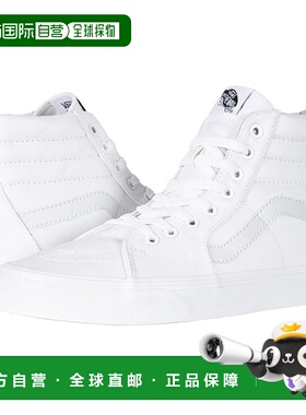1h可退 香港直邮Vans 范斯 男士 SK8-Hi 运动休闲鞋 white白色 舒