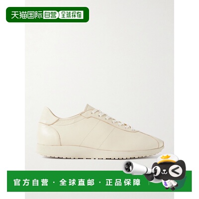 1h可退 香港直邮The Row 女士 Mica 皮质运动鞋 F1572SL3SAGETINT