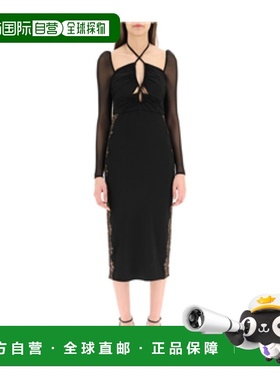 香港直邮Self-Portrait 平纹针织镂空中长连衣裙 SS22-113