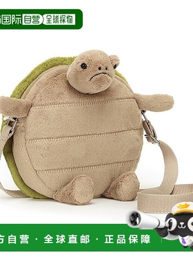 欧洲直邮Jellycat 绿色纤维/聚酯Timmy 龟袋玩偶