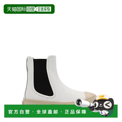 1h可退 香港直邮Marni 玛尼 女士 徽标圆头踝靴 TCZW000502P2722