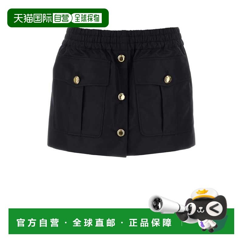 1h可退 香港直邮Miu Miu 缪缪 女士 鬆緊腰帶迷你裙 MG2601SOOO16