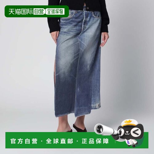 香港直邮Our Legacy 女士 Craft 中长牛仔半身裙 W4265CAZODEAP