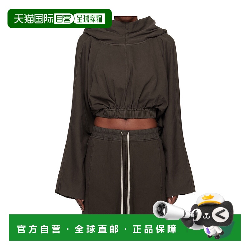 香港直邮Rick Owens Drkshdw Concordians 短款连帽卫衣 DS02E723