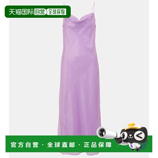 香港直邮VINCE 舒适时尚 女士 purple紫色 真丝吊带连衣裙 1h可退