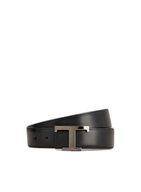 Tod'S徽标腰带男士黑色通勤简约质量牢固商务方便【付后1h可退】