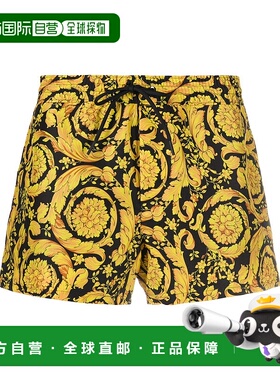 香港直邮versace 范思哲 男士 “Barocco”沙滩泳裤 ABU05020A233