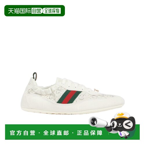 1h可退 香港直邮Gucci Gucci Shift GG 水晶运动鞋 859221AAF3W