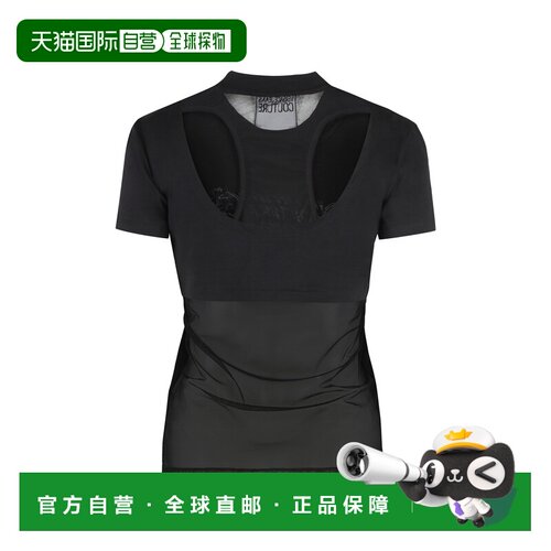1h可退 香港直邮VERSACE JEANS 女士T恤 78HAH606J0035899 SS2025