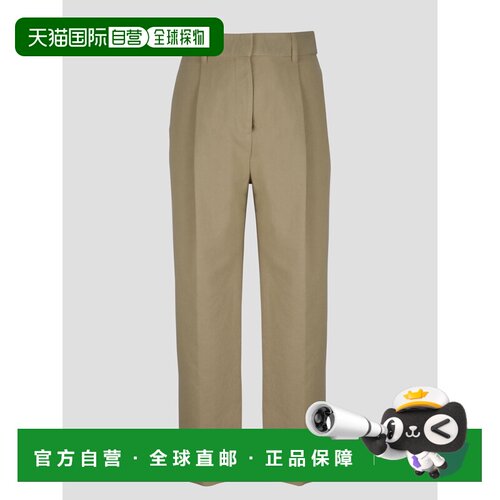 香港直邮see by chloe 女士 琥珀色橄榄绿裤子 CHS19SDP15163AMBE