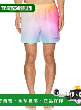 1h可退 香港直邮Casablanca 男士 渐变印花泳裤 MSP26TR03202