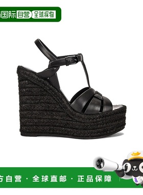 1h可退 香港直邮Saint Laurent 圣罗兰 女士 TRIBUTE光滑皮革麻绳