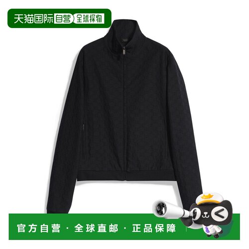 自营欧洲直邮GUCCI古驰 Generation Gucci女士黑色GG提花针织夹克
